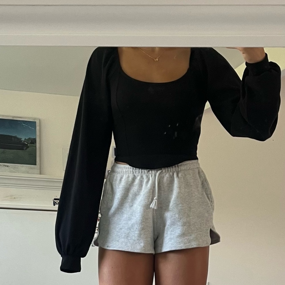 Parachute Sleeved Long Sleeve Top